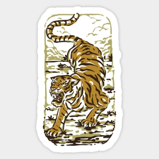 Japanese Tiger Sticker